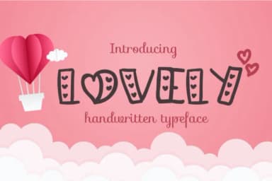 Lovely Font by Patricia (DMStd) by Patricia (DMStd) — Script Handwritten Font — thumbnail 1