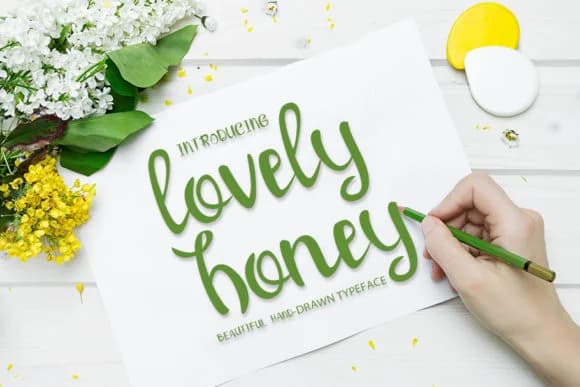 Lovely Honey Font by MJB Letters — Script Handwritten Font