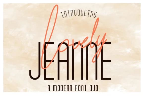 Lovely Jeanne Duo Font by attypestudio — Script Handwritten Font