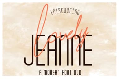 Lovely Jeanne Duo Font by attypestudio — Script Handwritten Font — thumbnail 1