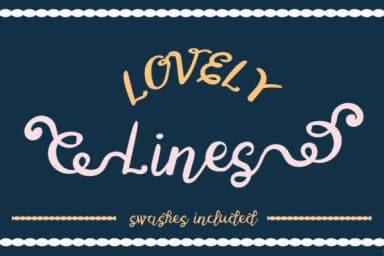 Lovely Lines Font by Lickable Pixels — Script Handwritten Font — thumbnail 1