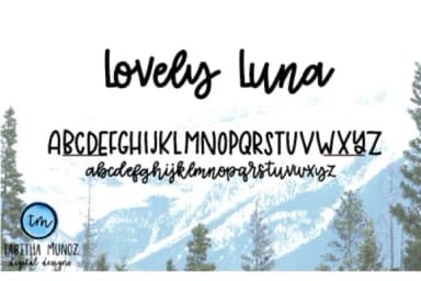Lovely Luna Font by tabitha_beam — Script Handwritten Font — thumbnail 2