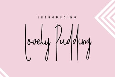 Lovely Pudding Font by Factory738 — Script Handwritten Font — thumbnail 1