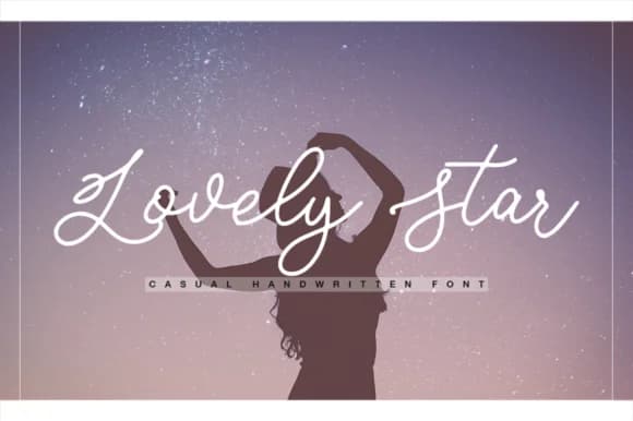 Lovely Star Font by BennyDesigns — Script Handwritten Font
