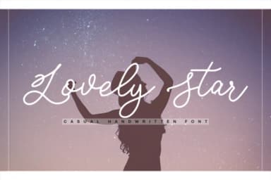 Lovely Star Font by BennyDesigns — Script Handwritten Font — thumbnail 1