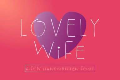 Lovely Wife Font by Epiclinez — Script Handwritten Font — thumbnail 1