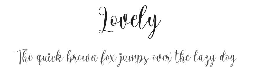 Lovely by Ardyana Types — Script Handwritten Font