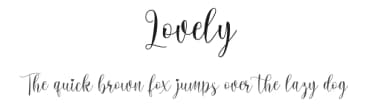Lovely by Ardyana Types — Script Handwritten Font — thumbnail 1