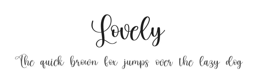 Lovely by Scratchones — Script Handwritten Font