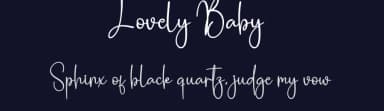 Lovely Baby by Scratchones — Script Handwritten Font — thumbnail 2