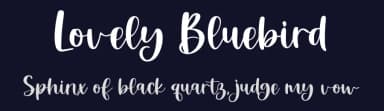 Lovely Bluebird by Rastype — Script Handwritten Font — thumbnail 2