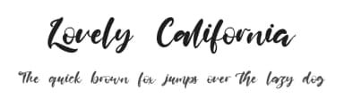 Lovely California by Kong Font — Script Handwritten Font — thumbnail 1
