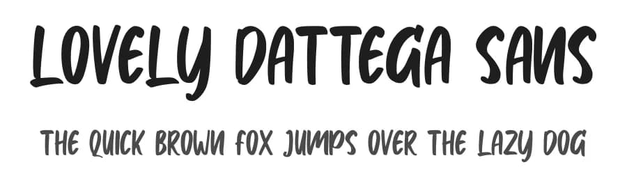 Lovely Dattega Sans by Skiiller Studio — Script Handwritten Font