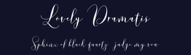 Lovely Dramatis by Saffatin co — Script Handwritten Font — thumbnail 2