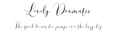Lovely Dramatis by Saffatin co — Script Handwritten Font — thumbnail 1