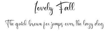 Lovely Fall by FreshtypeINK — Script Handwritten Font — thumbnail 1