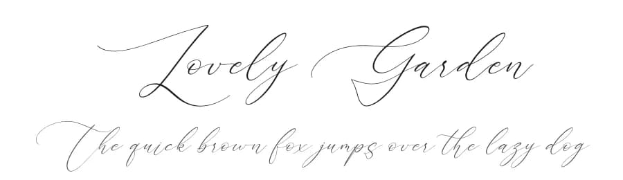 Lovely Garden by Perspectype Studio - Letterena.com — Script Handwritten Font