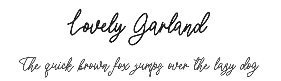 Lovely Garland by Colllab Studio — Script Handwritten Font