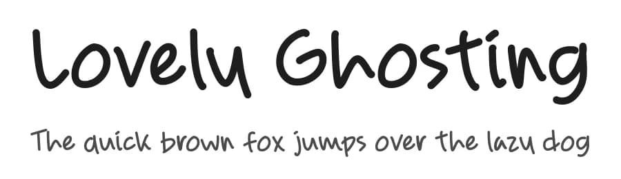 Lovely Ghosting by Origin Type — Script Handwritten Font