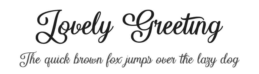 Lovely Greeting by Misti's Fonts — Script Handwritten Font