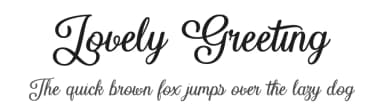 Lovely Greeting by Misti's Fonts — Script Handwritten Font — thumbnail 1