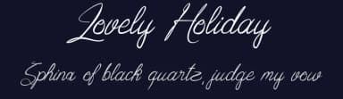 Lovely Holiday by La Matrice | Maël Keïta Valère — Script Handwritten Font — thumbnail 2
