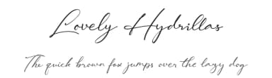 Lovely Hydrillas by Letterhanna Type Foundry — Script Handwritten Font — thumbnail 1