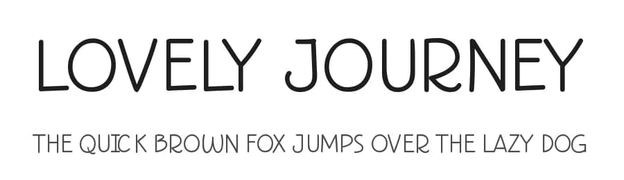 Lovely Journey by Fontherapy — Script Handwritten Font
