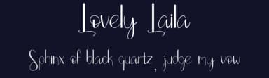 Lovely Laila by Fillo Graphic — Script Handwritten Font — thumbnail 2