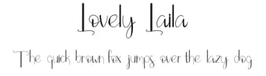 Lovely Laila by Fillo Graphic — Script Handwritten Font — thumbnail 1