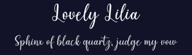 Lovely Lilia by Fillo Graphic — Script Handwritten Font — thumbnail 2