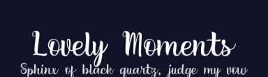 Lovely Moments by Kurnia Setyadi — Script Handwritten Font — thumbnail 2