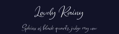 Lovely Rainy by AminMario — Script Handwritten Font — thumbnail 2