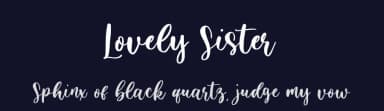 Lovely Sister by Sronstudio — Script Handwritten Font — thumbnail 2