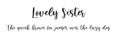 Lovely Sister by Sronstudio — Script Handwritten Font — thumbnail 1