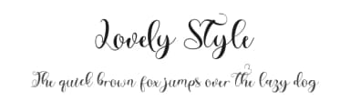 Lovely Style by Yoga Letter — Script Handwritten Font — thumbnail 1