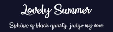 Lovely Summer by Billy Argel Fonts ® — Script Handwritten Font — thumbnail 2