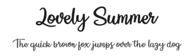 Lovely Summer by Billy Argel Fonts ® — Script Handwritten Font — thumbnail 1