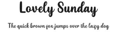 Lovely Sunday by Makashi — Script Handwritten Font — thumbnail 1