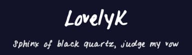 LovelyK by Krista — Script Handwritten Font — thumbnail 2