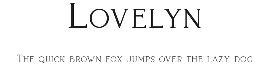 Lovelyn by Craft Supply Co. — Serif Font