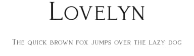 Lovelyn by Craft Supply Co. — Serif Font — thumbnail 1