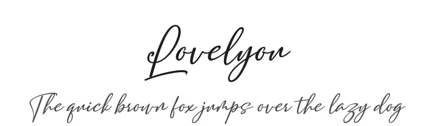 Lovelyou by alifirman — Script Handwritten Font