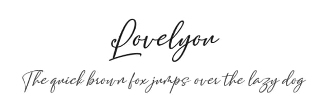 Lovelyou by alifirman — Script Handwritten Font