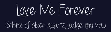 Love Me Forever by Vanessa Bays — Script Handwritten Font — thumbnail 2