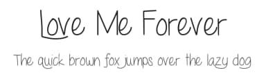 Love Me Forever by Vanessa Bays — Script Handwritten Font — thumbnail 1