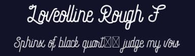 Loveolline Rough F by The Ocean Studio - Laire Banyu Sandi Pawenang — Script Handwritten Font — thumbnail 2