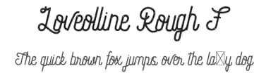 Loveolline Rough F by The Ocean Studio - Laire Banyu Sandi Pawenang — Script Handwritten Font — thumbnail 1