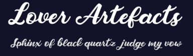 Lover Artefacts by Billy Argel Fonts ® — Script Handwritten Font — thumbnail 2