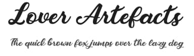 Lover Artefacts by Billy Argel Fonts ® — Script Handwritten Font — thumbnail 1